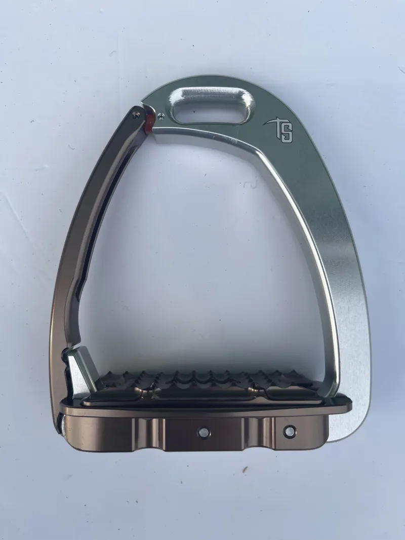 Tech Stirrups Venice Safety Young Rider Silver/Brown